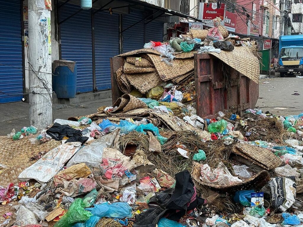 Uncollected sacrificial waste lingers on city streets following Eid al-Adha