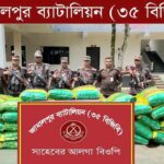 জামালপুর সীমান্তে বিজিবির অভিযানে বিপুল পরিমাণ ভারতীয় মদ ও জিরা জব্দ