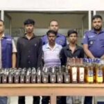 নালিতাবাড়ীতে ২৭৩ বোতল ভারতীয় মদসহ আটক ৩ জন
