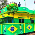 Bangladeshi fan transforms home into tribute to Brazilian football team