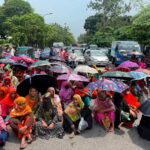 Dhaka garment workers block Tejgaon road to protest unpaid wages
