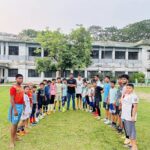 The dream of becoming a footballer has not been fulfilled, Zaman of Pirojpur is teaching football to 60 children