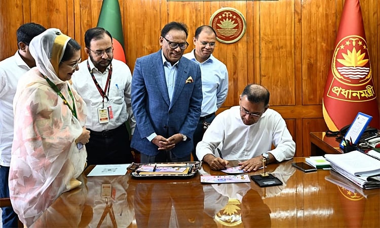 Prime Minister Tareq Rahman Unveils Commemorative Stamps for 2026 FIFA World Cup