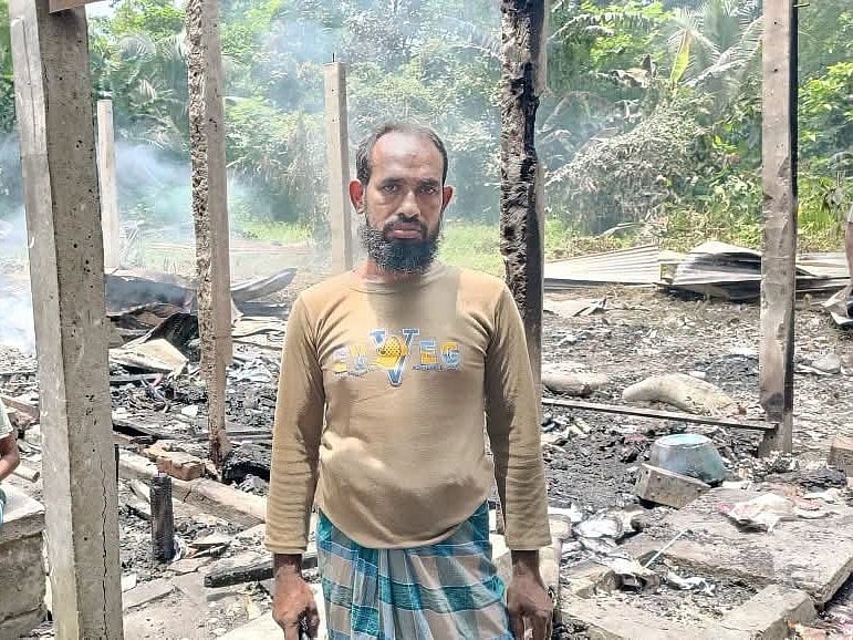 Chandpur shopkeeper faces ruin after midnight blaze destroys 17-year-old business
