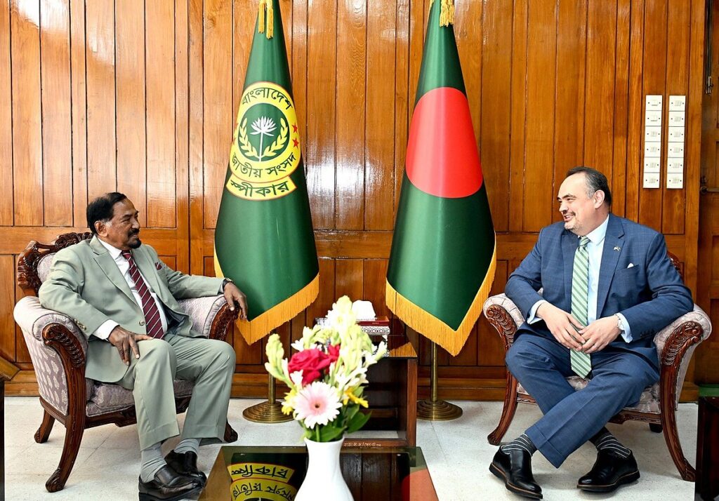 Speaker Hafiz Uddin Ahmad Holds Bilateral Talks with U.S. and Spanish Envoys