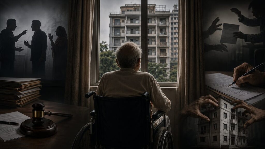 Elderly Homeowner Alleges Forced Eviction and Abuse by Son in Dhaka Property Dispute