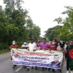 Banned Awami League cadres stage flash protest in Rajshahi