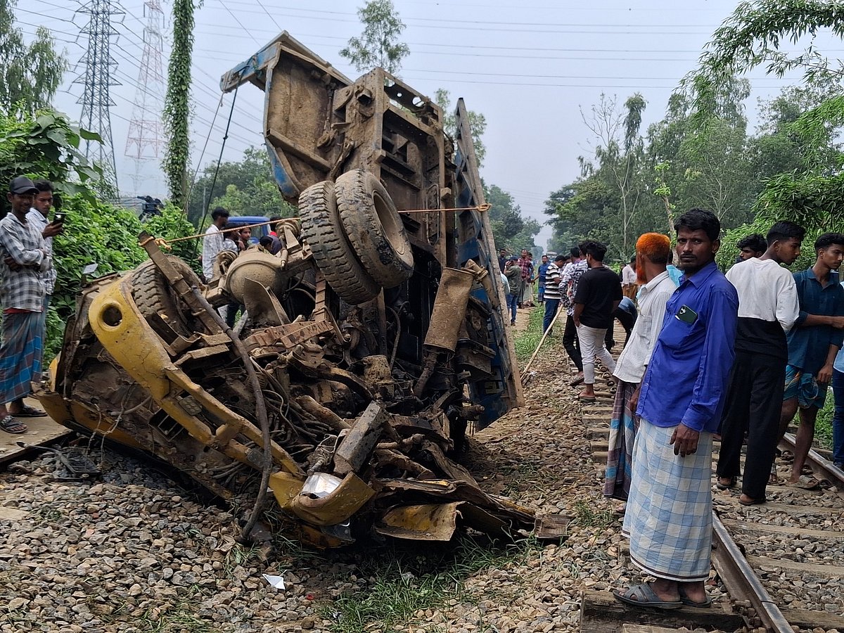 Collision Between Express Train and Illegal Sand Truck Halts Chittagong Rail Traffic