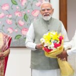Modi-Dilip Meeting: প্রধানমন্ত্রীর বাসভবনে দিলীপ ঘোষ, সঙ্গে স্ত্রী রিঙ্কু, মোদীকে আম-সন্দেশ উপহার