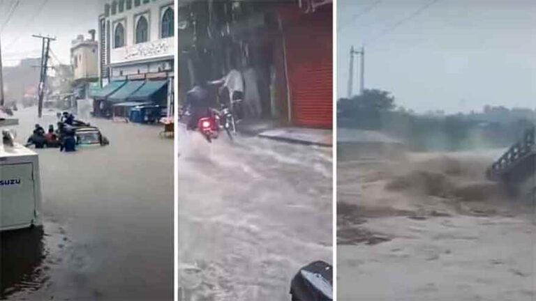 খাইবার পাখতুনখোয়ায় বন্যা ও ধসে ৬ জনের মৃত্যু এবং ২৬ বাড়ি বিধ্বস্ত