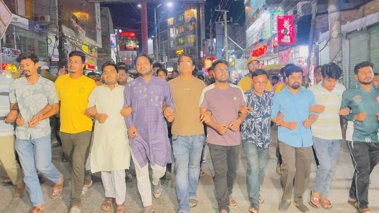 হবিগঞ্জে নেতাকর্মীদের ওপর হামলার প্রতিবাদে রংপুরে জাতীয় নাগরিক পার্টির বিক্ষোভ