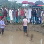 পীরগাছায় নিম্নমানের নির্মাণসামগ্রী ব্যবহারের অভিযোগ, স্টেডিয়ামের কাজ বন্ধের নির্দেশ