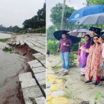 লৌহজংয়ে ৫২৭ কোটি টাকার বাঁধ ধসে ভাঙন আতঙ্কে এলাকাবাসী