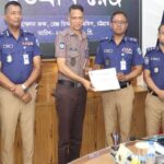 কক্সবাজার সদর থানার ওসির বিশেষ সম্মাননা অর্জন