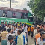 পাকুন্দিয়ায় বাস-পিকআপ সংঘর্ষে নিহত ৩ ছয়টি গরুর মৃত্যু