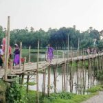 মাদারগঞ্জে যমুনার শাখা নদীতে সেতুর অভাবে ঝুঁকিপূর্ণ বাঁশের সাঁকোয় ১৫ গ্রামের ৫০ হাজার মানুষের যাতায়াত