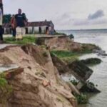 সরাইলে মেঘনা তীরের ভাঙন ও অবৈধ বালু উত্তোলনে বিলীন হচ্ছে শত শত বসতভিটা ও স্থাপনা