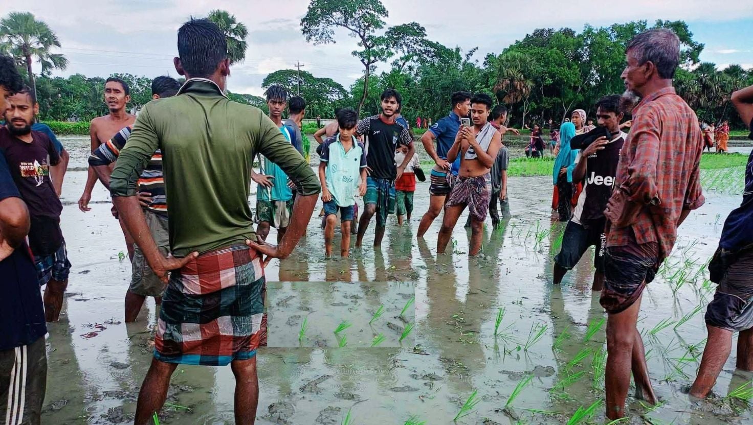 কিশোরগঞ্জে ধান রোপণের সময় বজ্রপাতে কৃষকের মৃত্যু