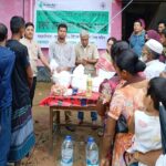 লামায় পাহাড়ি ঢল ও পাহাড়ধসে ক্ষতিগ্রস্ত ৪০০ পরিবারের মাঝে মুসলিম এইড ও কারিতাসের ত্রাণ বিতরণ
