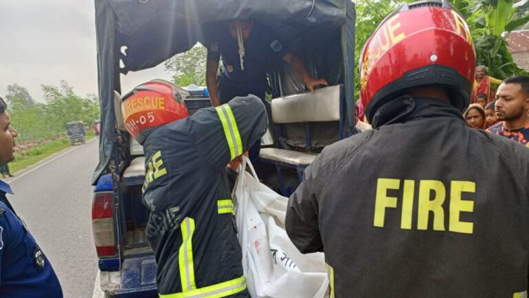 ধুনটে বালুবাহী ট্রাকের ধাক্কায় মোটরসাইকেল চালক নিহত আহত এক