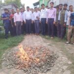 দেবহাটায় জেলি পুশ করা ১০০ কেজি চিংড়ি জব্দ ও তিন ব্যবসায়ীকে জরিমানা