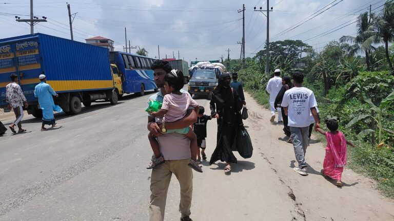 Accidents and Road Damage Trigger 12-Kilometer Traffic Jam on Dhaka-Sylhet Highway