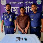 Police seize firearm from drug-smuggling vehicle following high-speed pursuit in Ramu