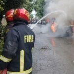 Microbus engulfed in flames in Banshkhali; no injuries reported