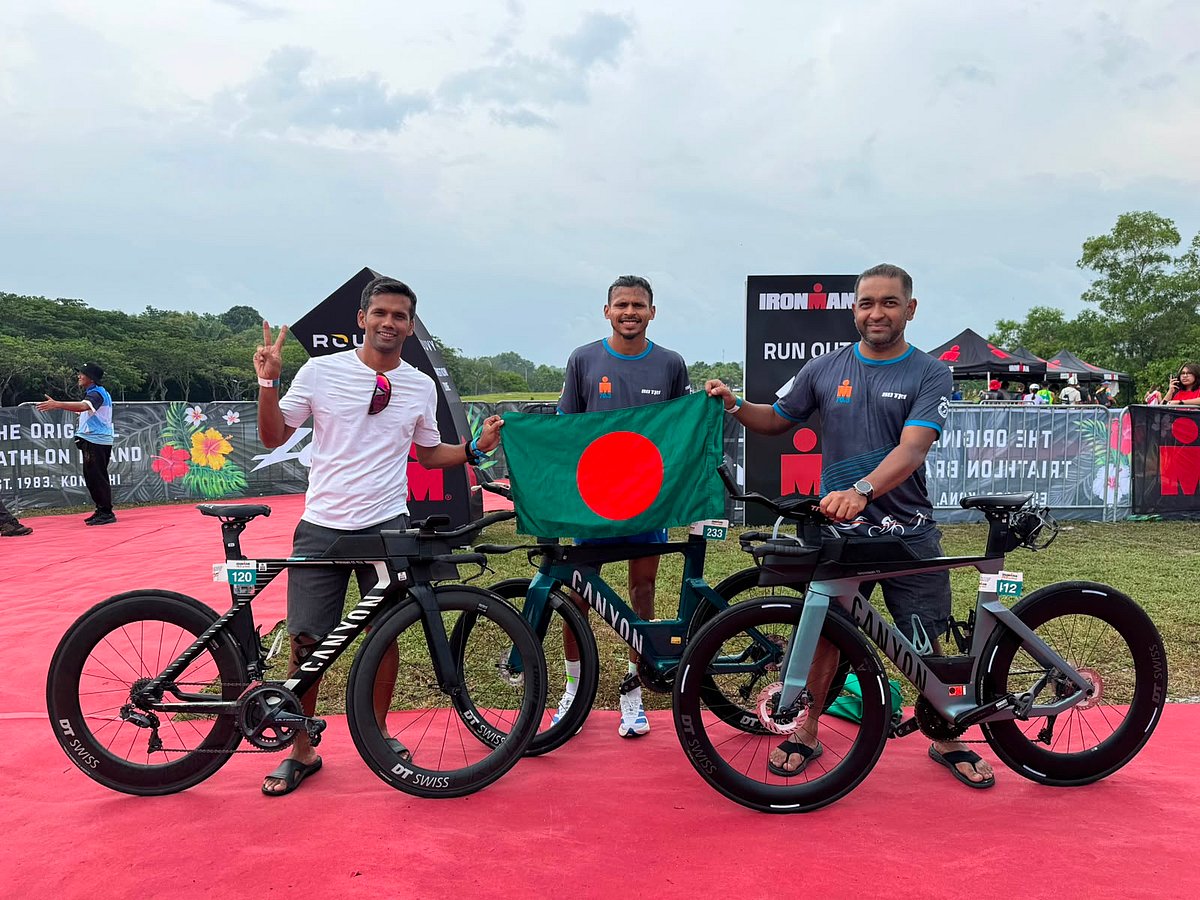 Three Bangladeshi athletes complete Ironman 70.3 challenge in Malaysia