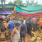 Three children killed in wall collapse at Rohingya refugee camp following heavy rains