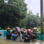 Firefighters Rescue Laboring Mother From Flood-Stranded Village in Chittagong