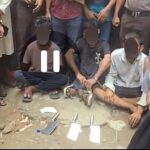 Police arrest three suspected robbers in Dhaka with seized weapons
