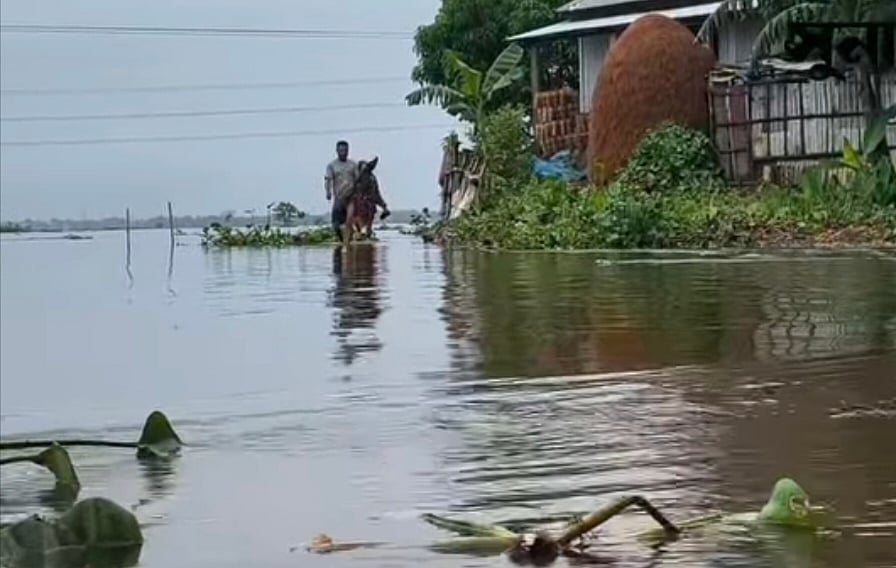 Sunamganj water levels recede as officials brace for potential monsoon flooding