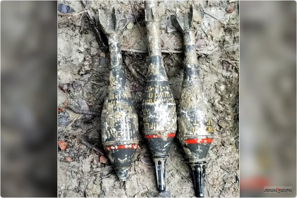 Three unexploded mortar shells unearthed at construction site in Laxmipur
