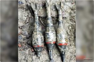 Three unexploded mortar shells unearthed at construction site in Laxmipur