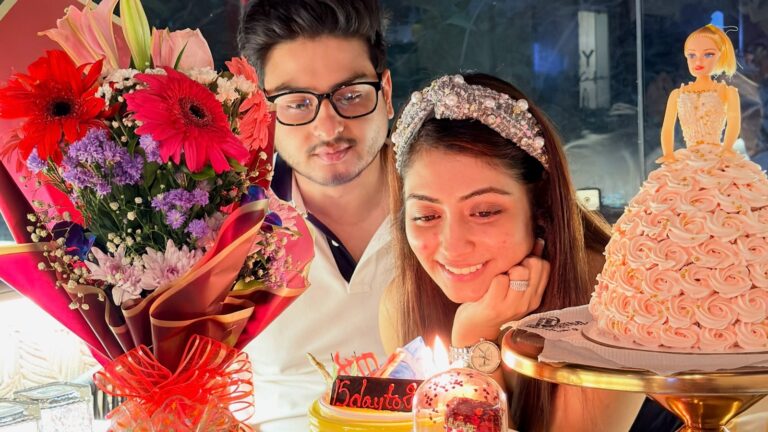 জন্মদিনের আমেজে মাতলেন তিয়াসা লেপচা আগাম উদযাপনে সঙ্গী সোহেল