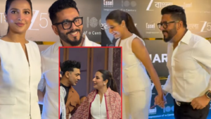 সব জল্পনার অবসান ঘটিয়ে রেড কার্পেটে রাজ-শুভশ্রীর রোমান্টিক উপস্থিতি