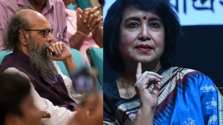 তসলিমা নাসরিনের অনুষ্ঠানে জয় গোস্বামীর উপস্থিতি ঘিরে রবীন্দ্র সদনে বিশৃঙ্খলা ও বিতর্ক