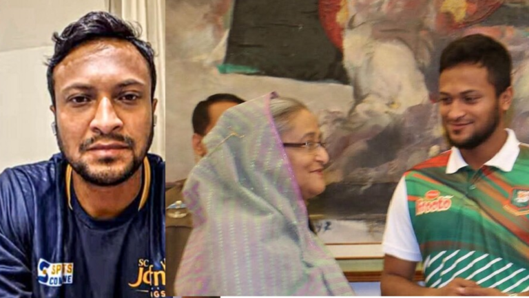 মাগুরায় শাকিব আল হাসানের পৈতৃক বাড়িতে হামলা ও অগ্নিসংযোগ