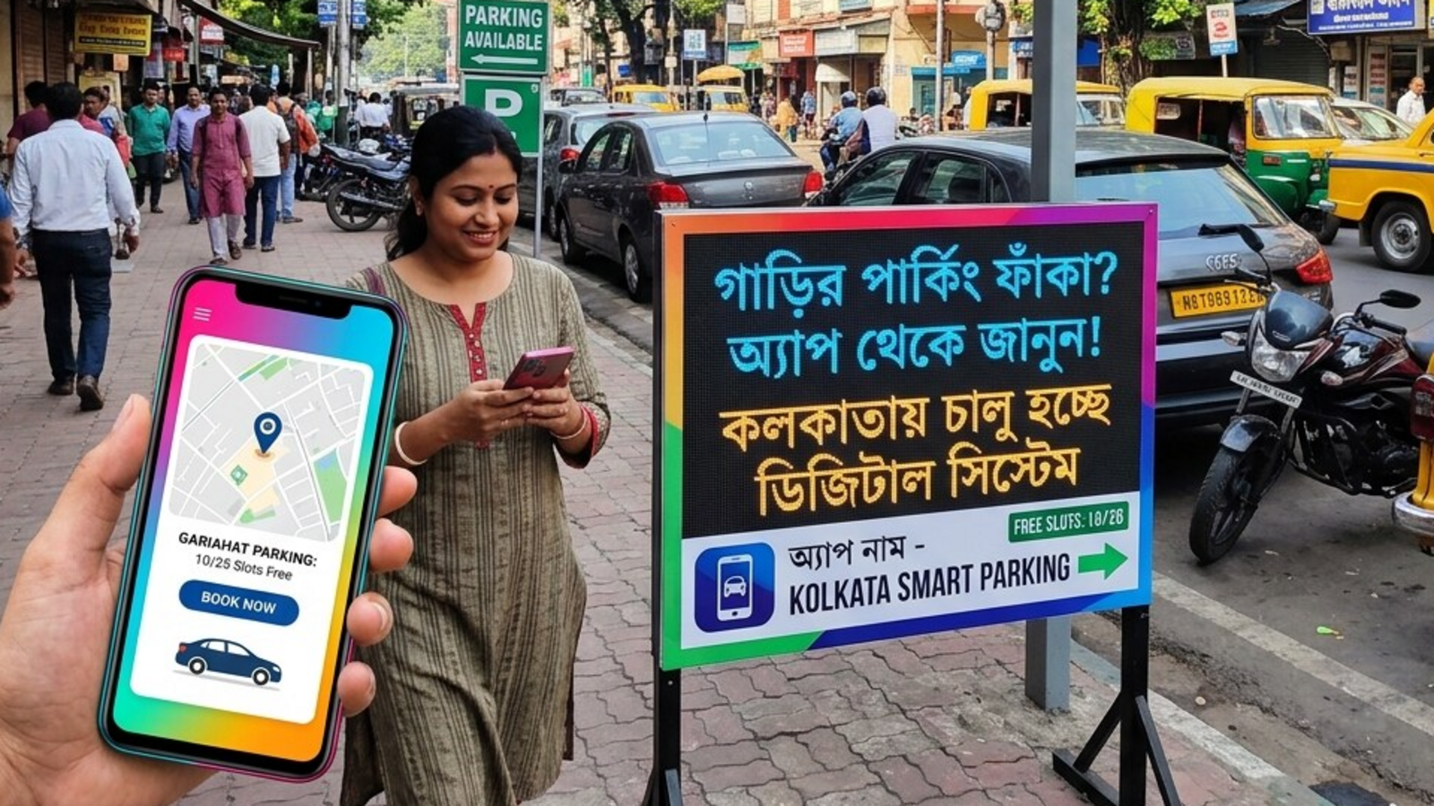 কলকাতায় চালু হচ্ছে ডিজিটাল পার্কিং ব্যবস্থা, বন্ধ হবে অতিরিক্ত ফি আদায়ের জালিয়াতি