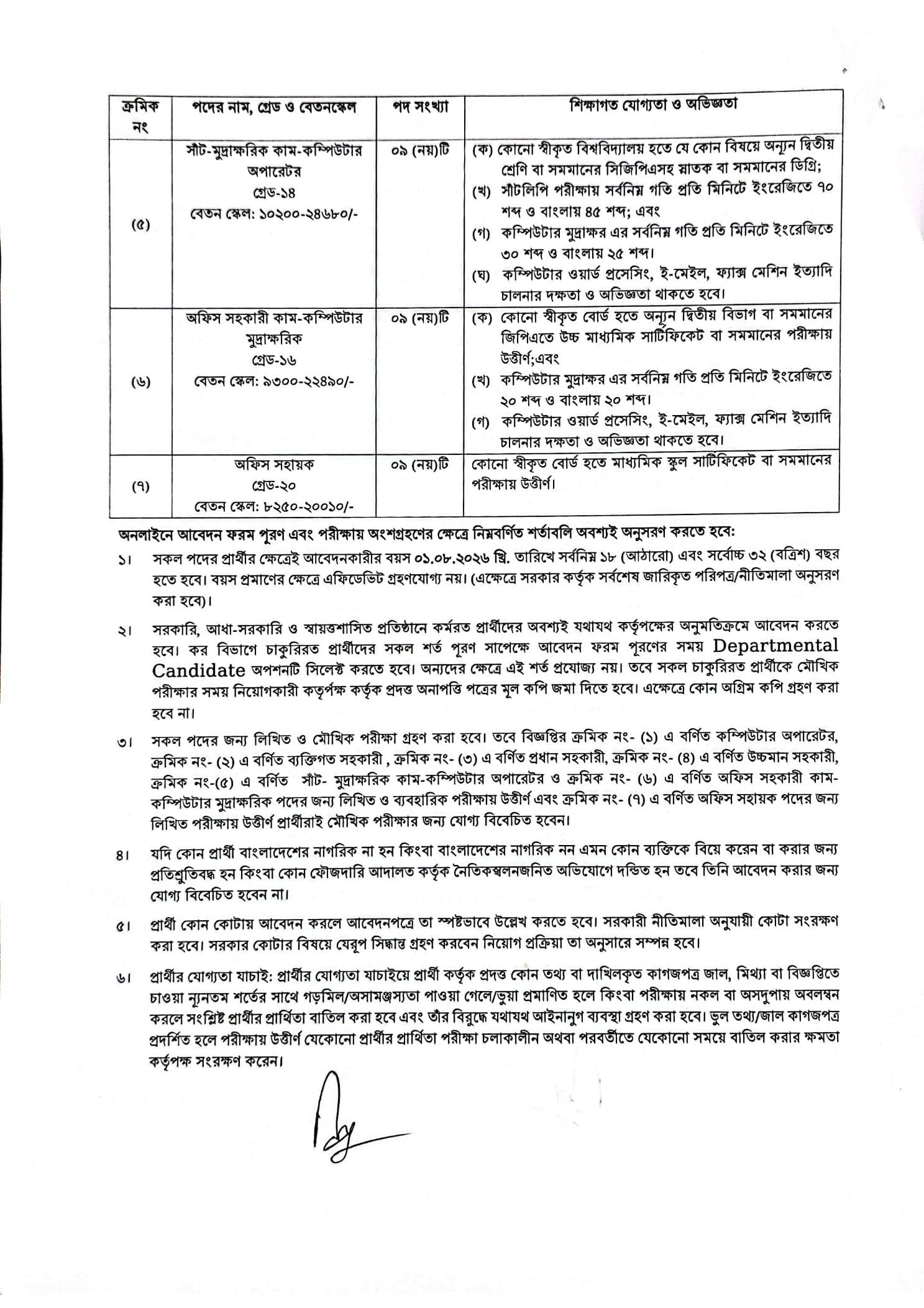 কর অঞ্চল-২০ ঢাকা নিয়োগ বিজ্ঞপ্তি ২০২৬ কর অঞ্চল-২০ ঢাকা নিয়োগ বিজ্ঞপ্তি ২০২৬