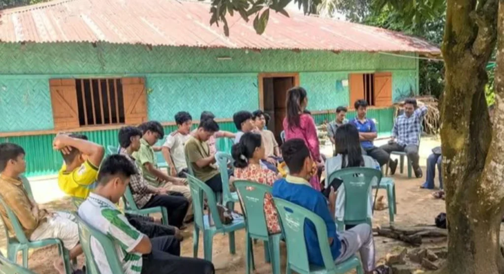 রাঙ্গামাটির বিহারপুরে ছাত্র-যুব সমাজের সঙ্গে পিসিপি-যুব সমিতি-হিল উইমেন্স ফেডারেশনের মতবিনিময়