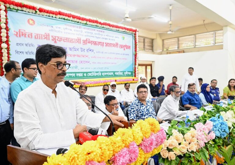 Fisheries and Livestock Minister Amin Ur Rashid Pledges Enhanced Market Support and Preservation Initiatives for Livestock Farmers