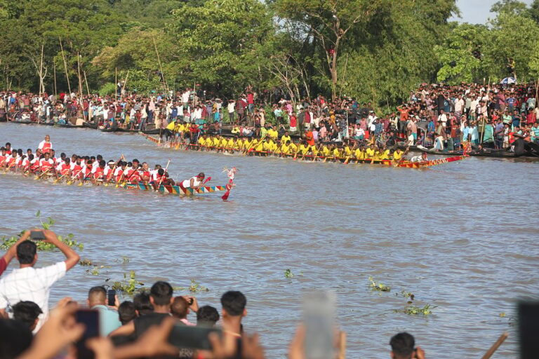 Traditional Boat Race Held in Beanibazar Despite Local Opposition as Final Remains Undecided