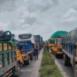 Head-on truck collision triggers massive traffic gridlock on Dhaka-Sylhet highway