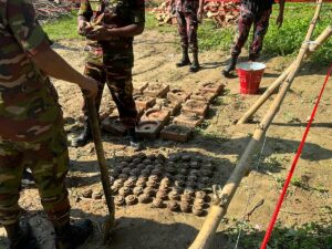 Army Bomb Disposal Unit Recovers 96 Mines in Meherpur Village