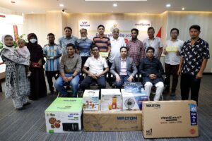 Walton and Prothom Alo distribute prizes to winners of 2026 World Cup football quiz competition