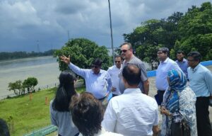 US Ambassador Brent Christensen inspects Teesta Barrage to review water management and flood control systems