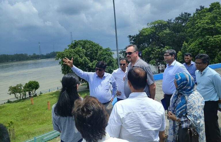 US Ambassador Brent Christensen inspects Teesta Barrage to review water management and flood control systems