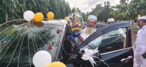 Tangail college professor receives grand farewell after thirty years of service